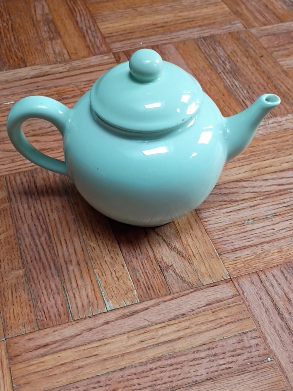 Mint Green Ceramic Teapot - Home Art